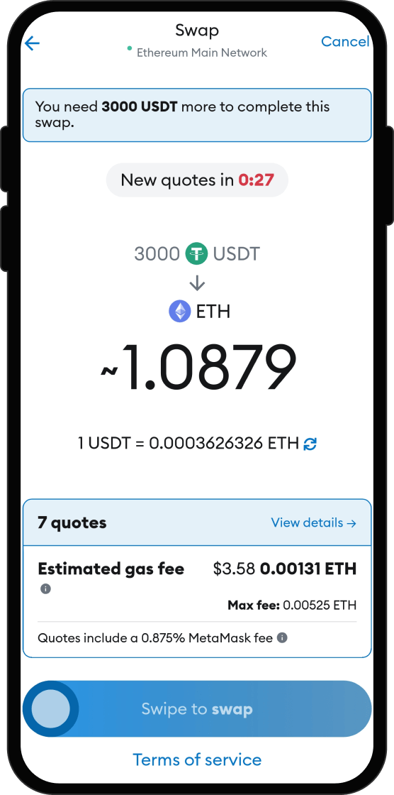 Swap Your USDT for Micro Bitcoin Finance