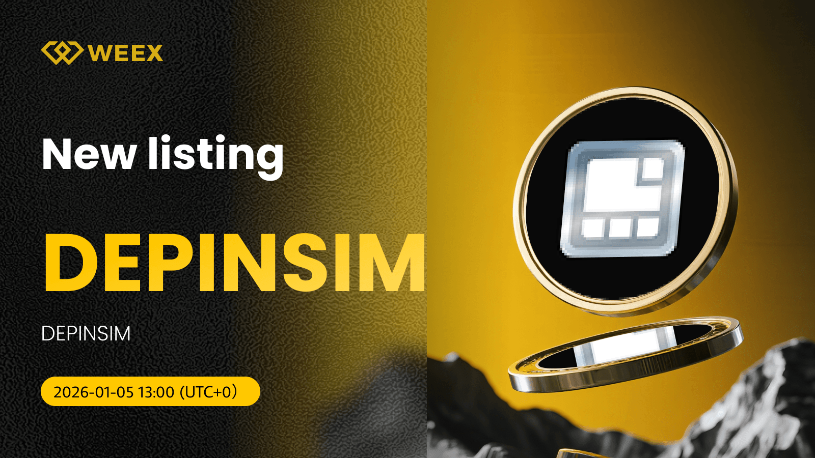 DEPINSIM USDT Trading Live: DEPINSIM Coin Listed on WEEX
