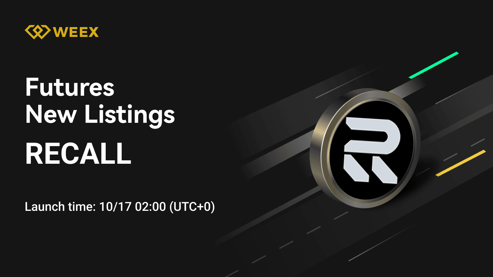 RECALL USDT Perpetual Contract Launches on WEEX Futures
